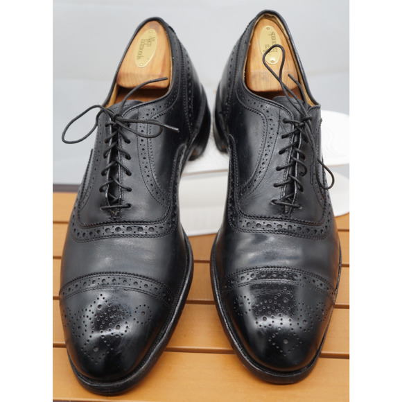 Allen Edmonds Strand Dress Cap Toe Oxford Black Shoes Mens Size 10.5 D main image 7